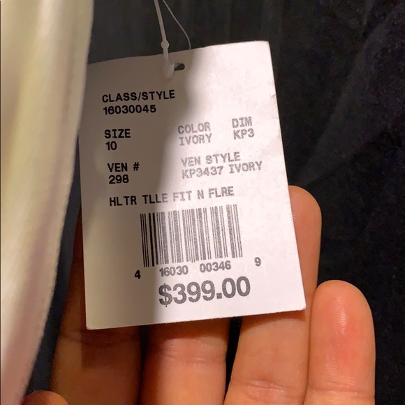 Galina Ivory halter wedding dress NWT - Picture 8 of 8